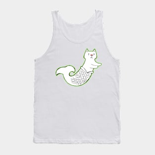 Mermaid Cat Mer Cat Tank Top